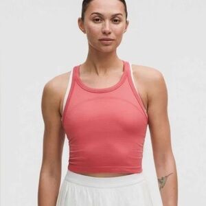 🔥 Lululemon Swiftly Tech Cropped Tank 2.0 NWT Size 14 Desert Red